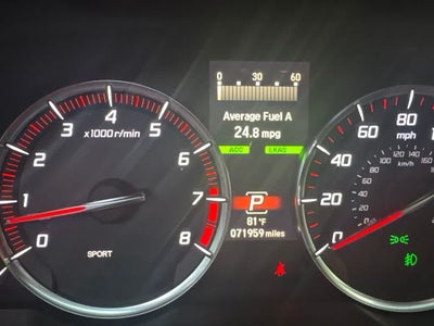 2019 Acura TLX w/A-Spec Pkg Red Leather
