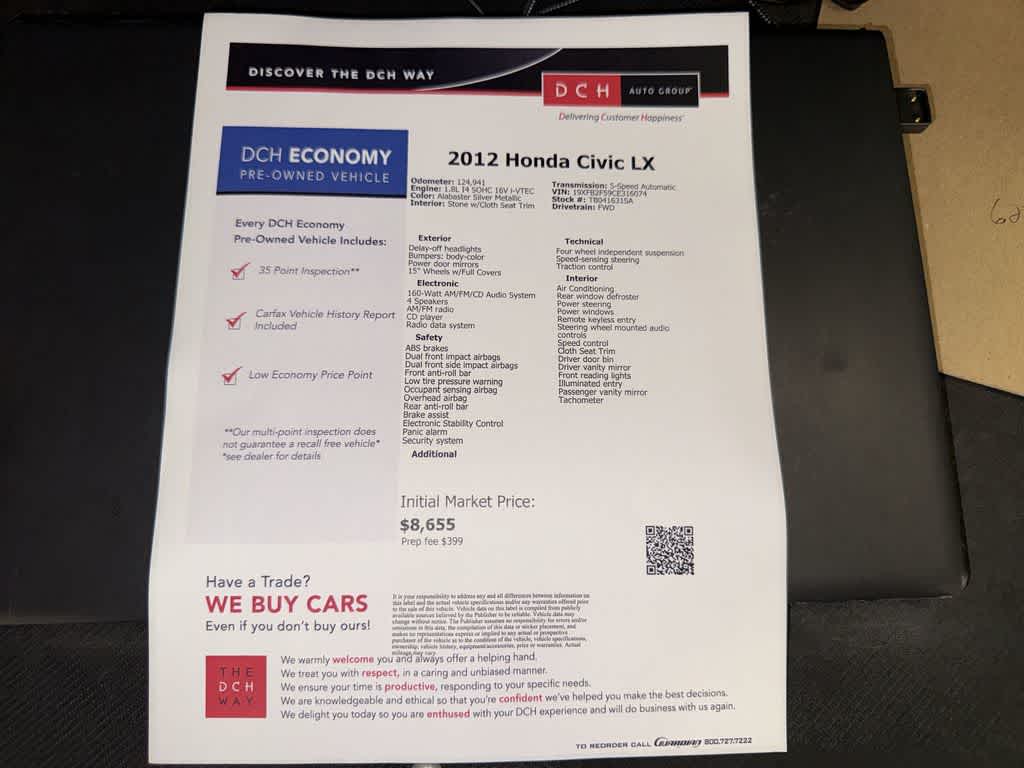 2012 Honda Civic LX