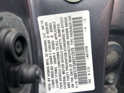 2019 Honda Civic Sedan EX