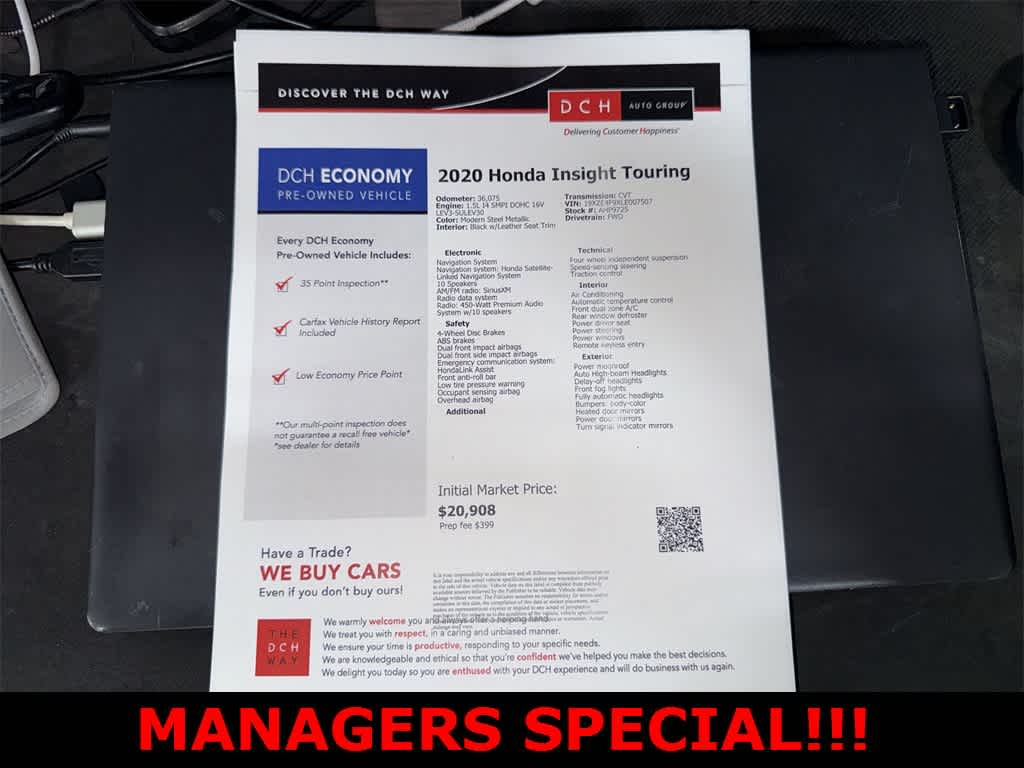 2020 Honda Insight Touring