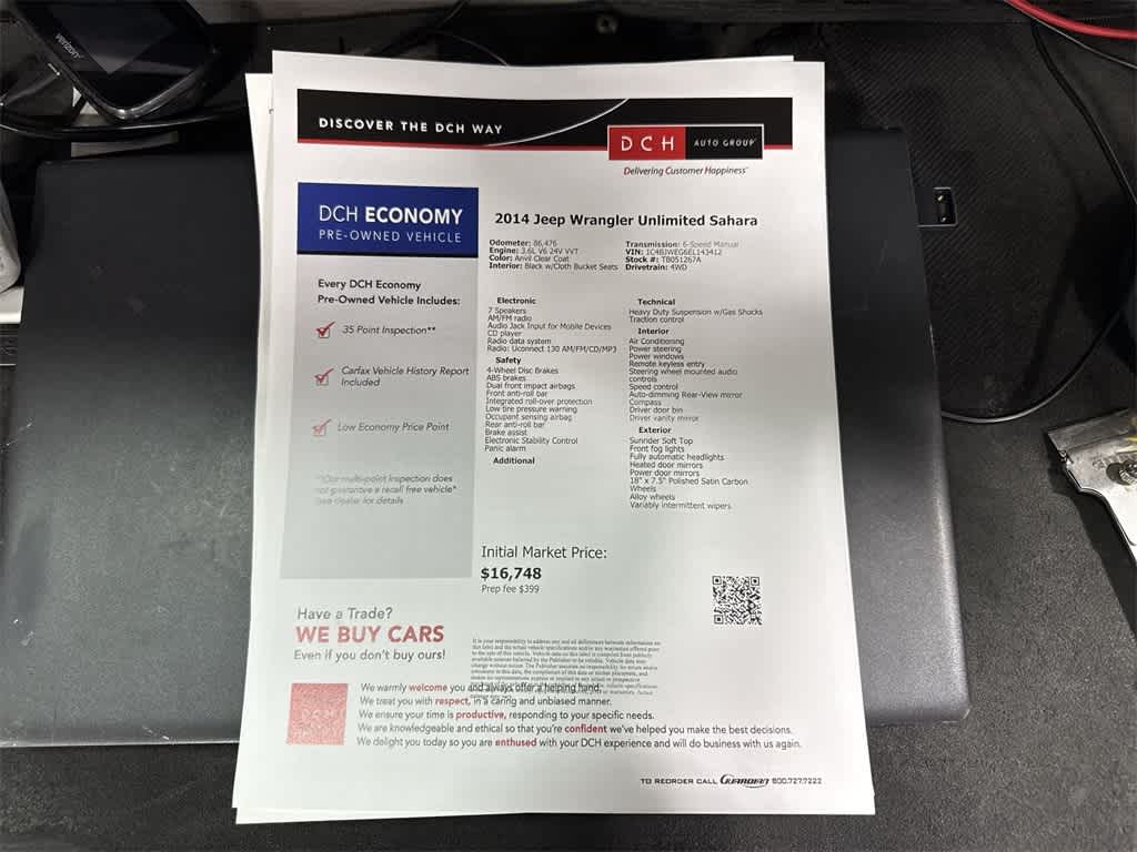 2014 Jeep Wrangler Unlimited Sahara