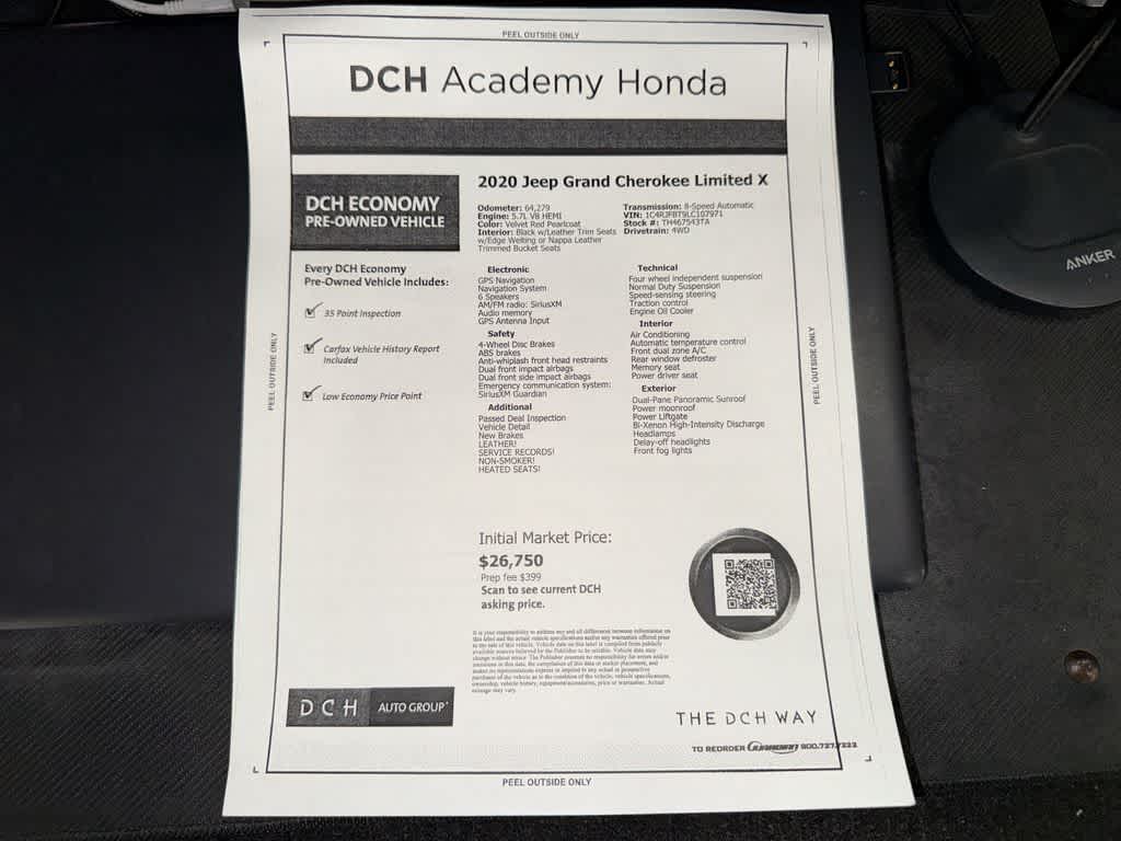 2020 Jeep Grand Cherokee Limited X