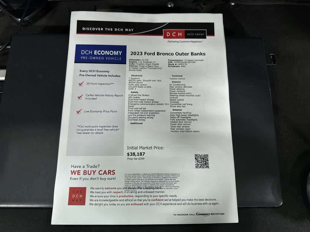 2023 Ford Bronco Outer Banks