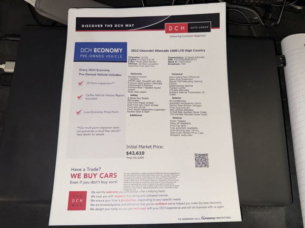 2022 Chevrolet Silverado 1500 LTD High Country