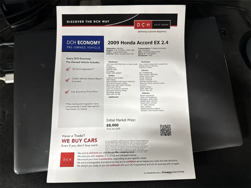 2009 Honda Accord EX