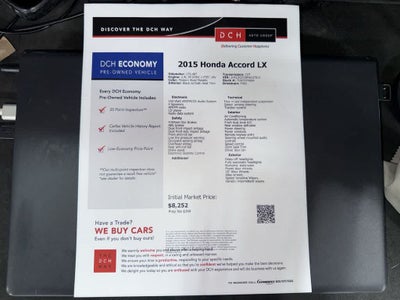 2015 Honda Accord LX