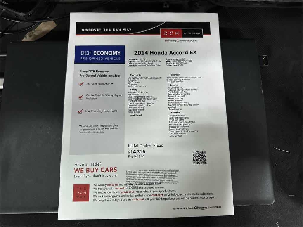 2014 Honda Accord EX