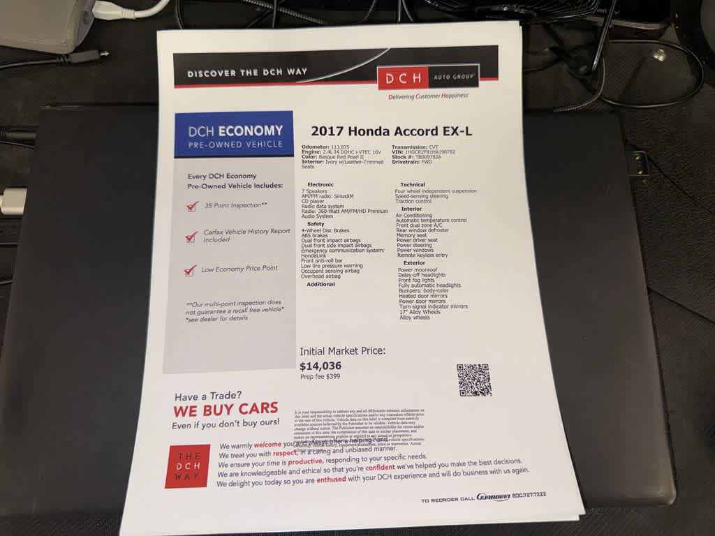 2017 Honda Accord EX-L