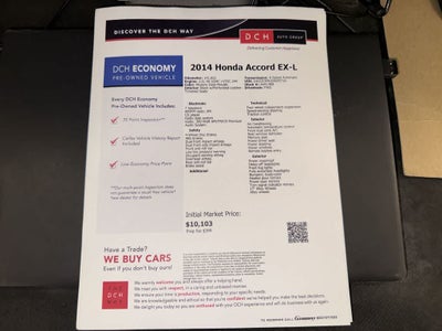 2014 Honda Accord Base