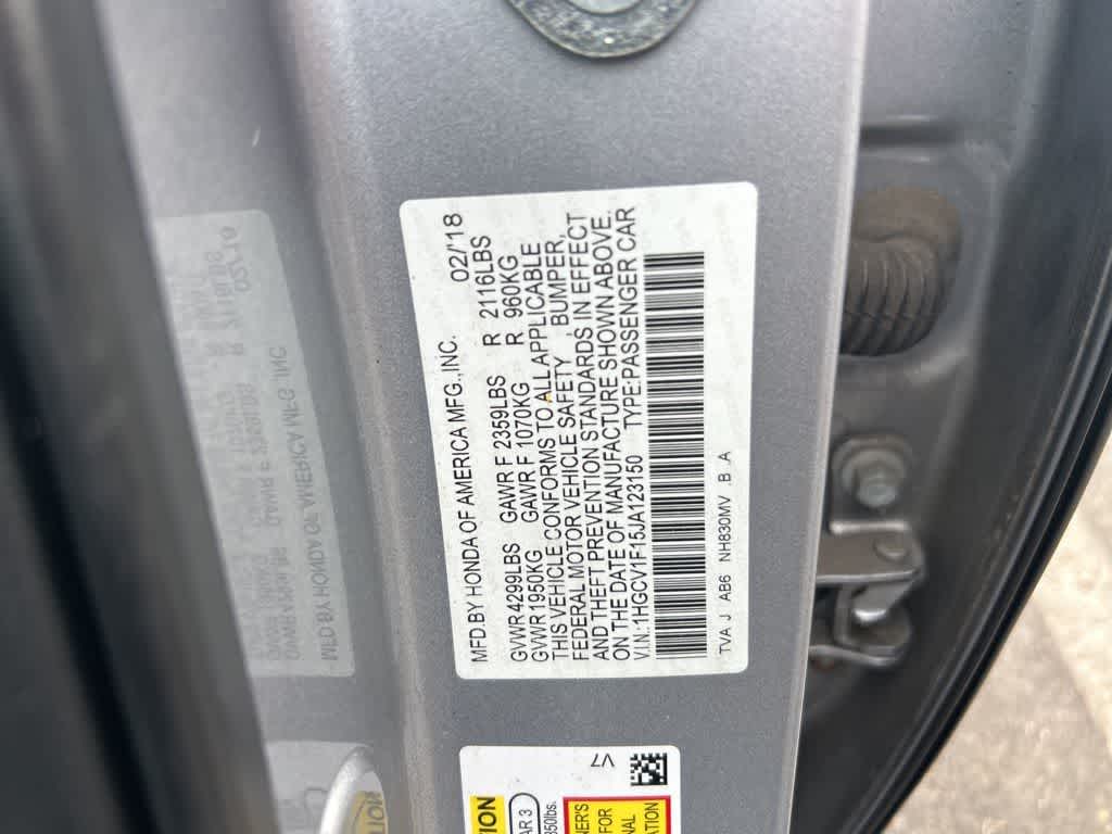 2018 Honda Accord LX 1.5T