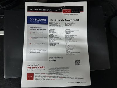 2019 Honda Accord Sport 1.5T