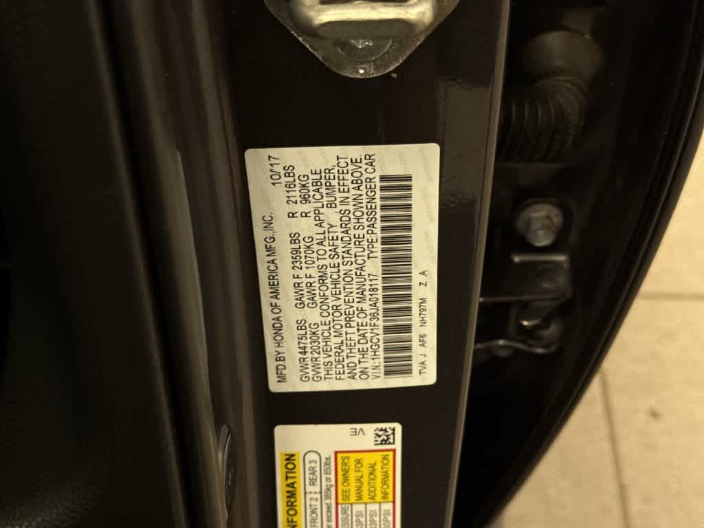 2018 Honda Accord Sedan Sport 1.5T