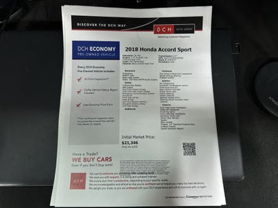 2018 Honda Accord Sport 1.5T