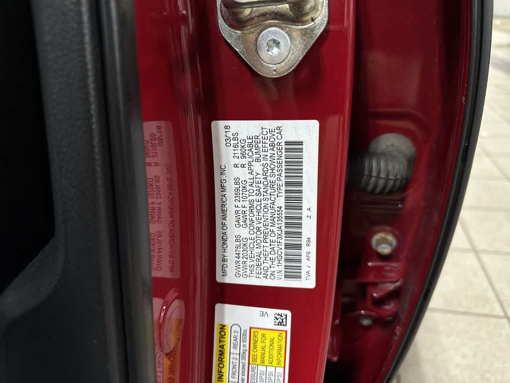 2018 Honda Accord Sedan Sport 1.5T