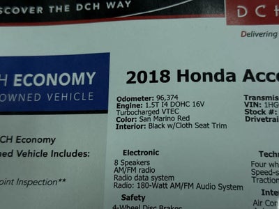 2018 Honda Accord Sedan Sport 1.5T