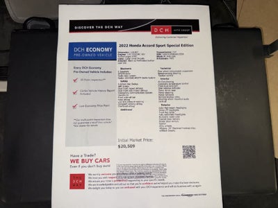 2022 Honda Accord Sport SE