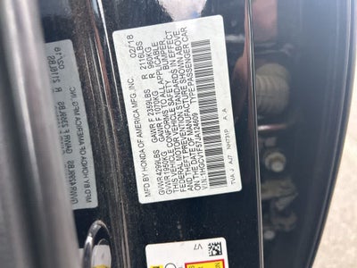 2018 Honda Accord Sedan EX-L 1.5T