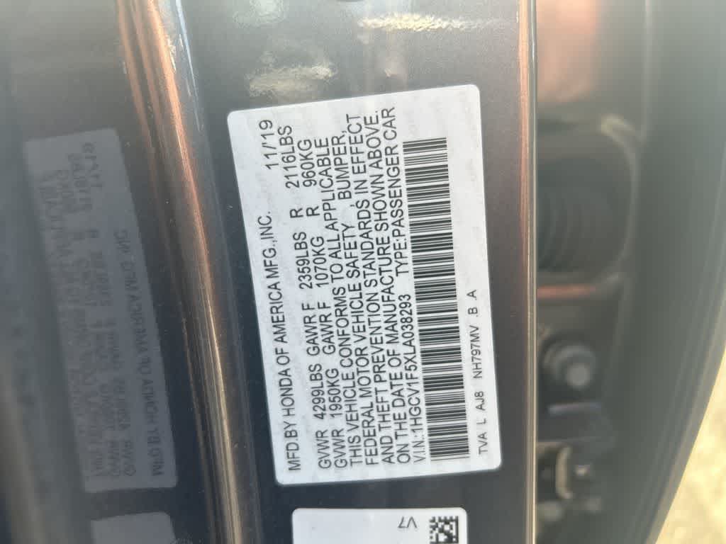 2020 Honda Accord Sedan EX-L