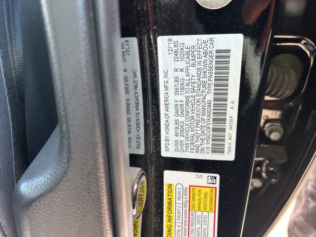 2019 Honda Accord Hybrid EX-L