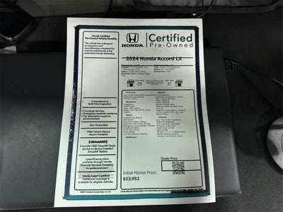 2024 Honda Accord LX