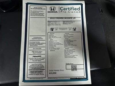 2023 Honda Accord LX