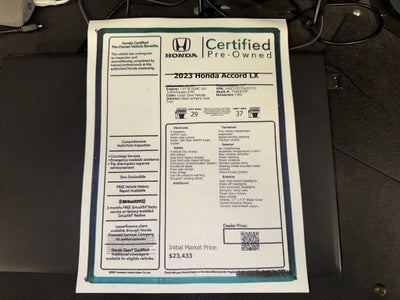 2023 Honda Accord LX