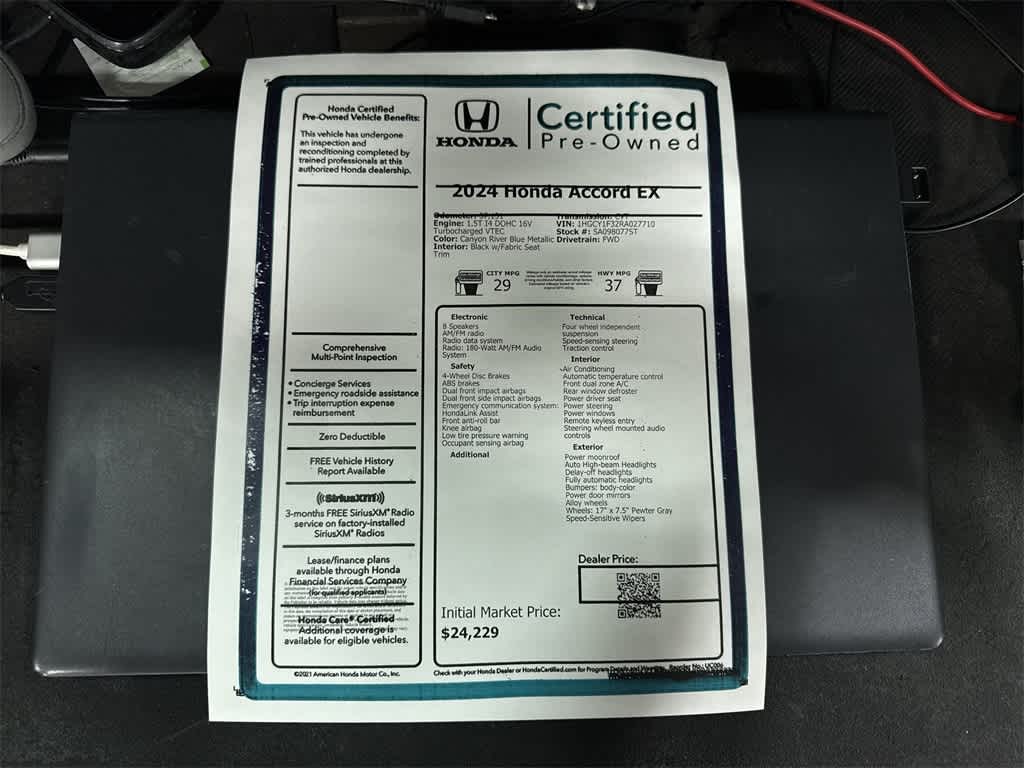 2024 Honda Accord EX