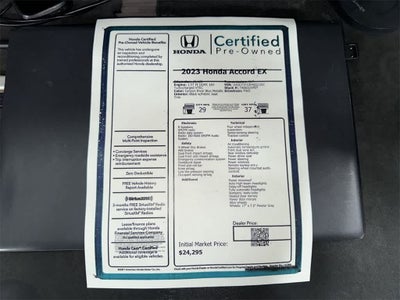 2023 Honda Accord EX