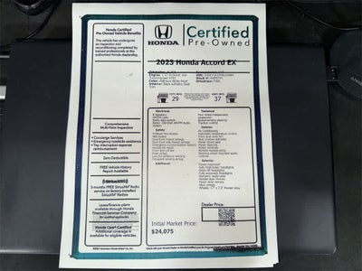 2023 Honda Accord EX