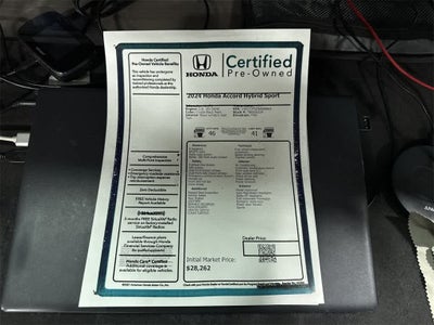2024 Honda Accord Hybrid Sport