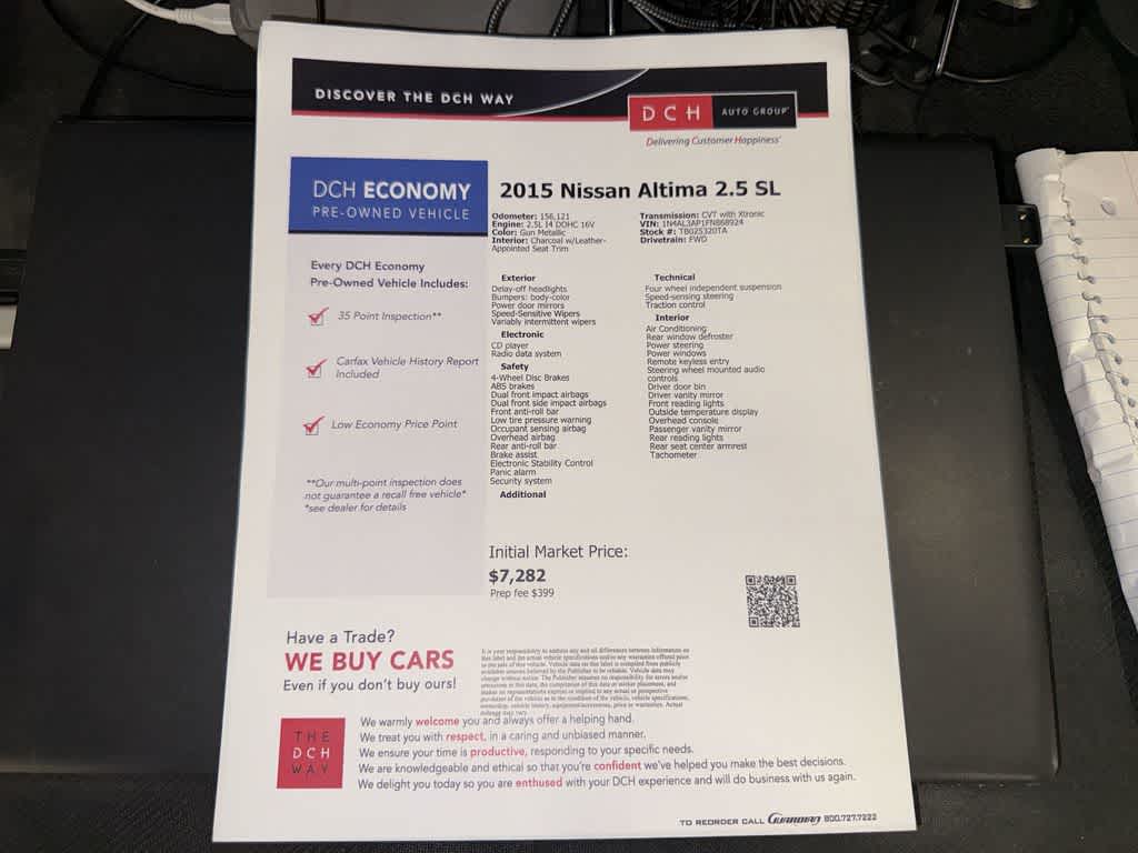 2015 Nissan Altima 2.5 SL