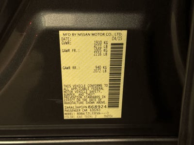 2015 Nissan Altima 2.5 SL