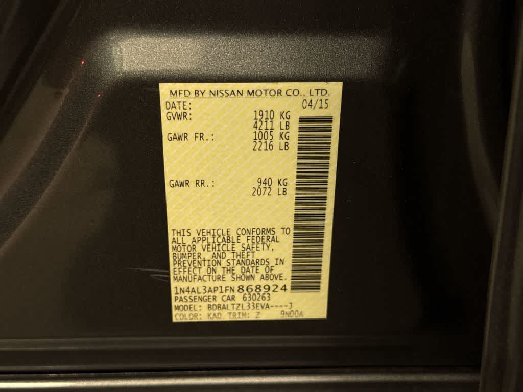 2015 Nissan Altima 2.5 SL