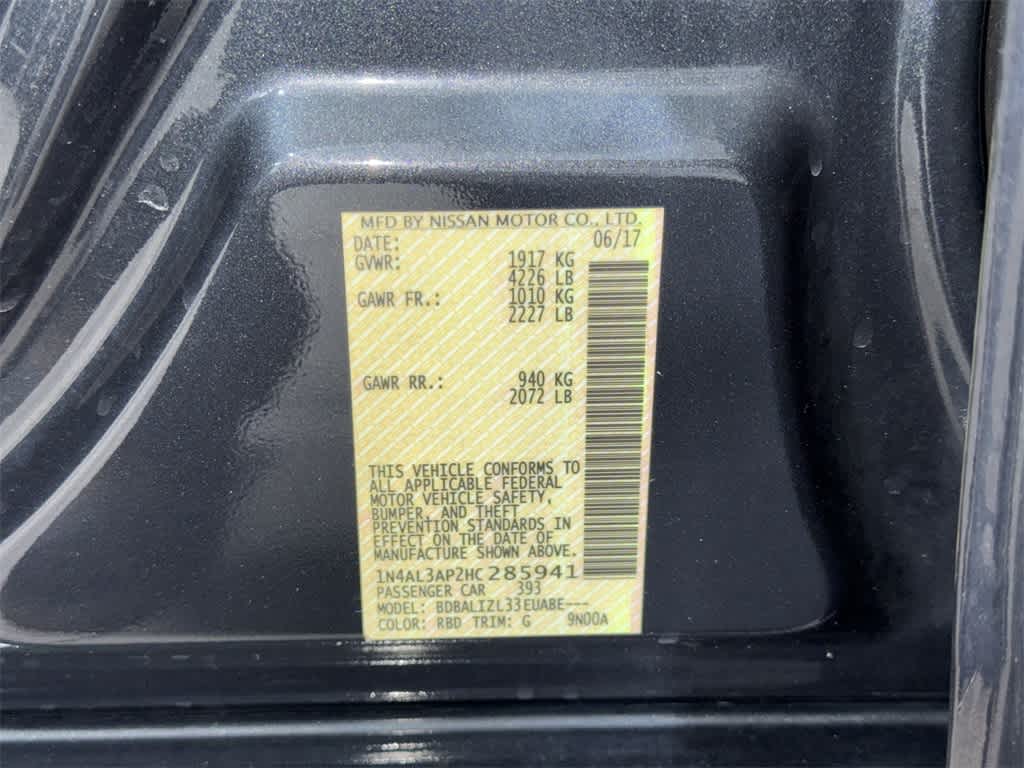 2017 Nissan Altima 2.5 SV