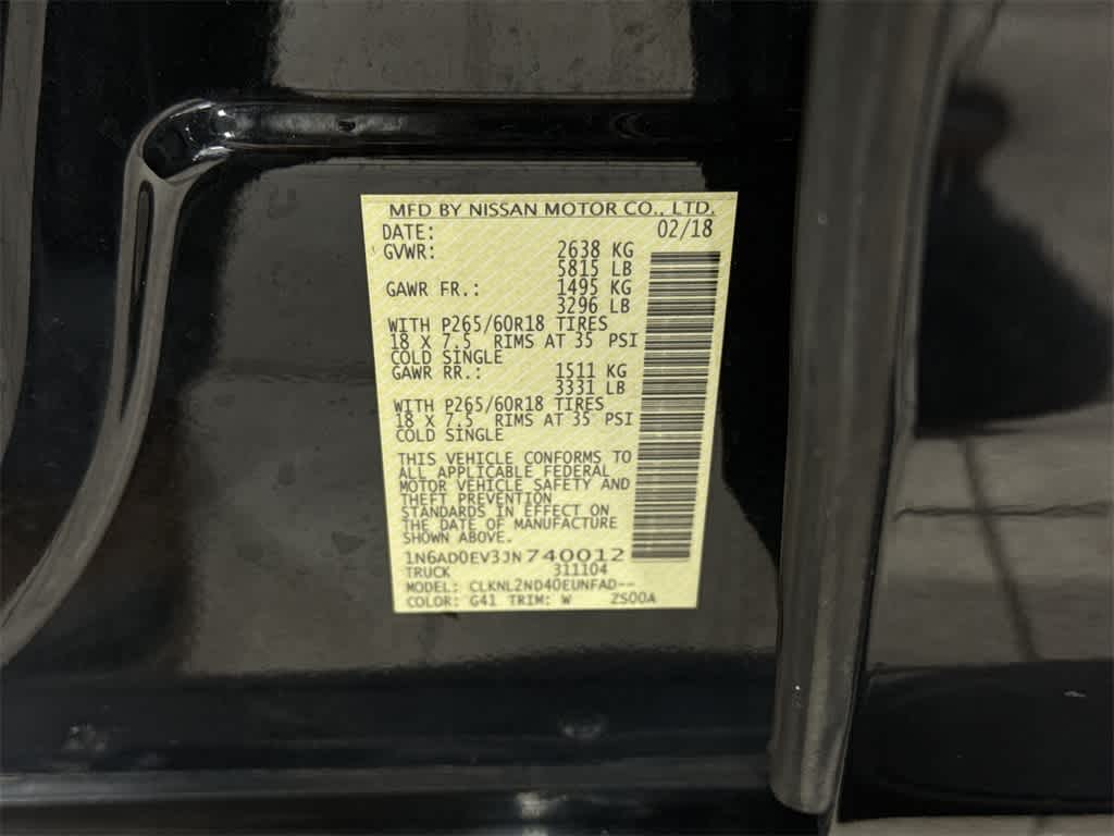 2018 Nissan Frontier SV V6