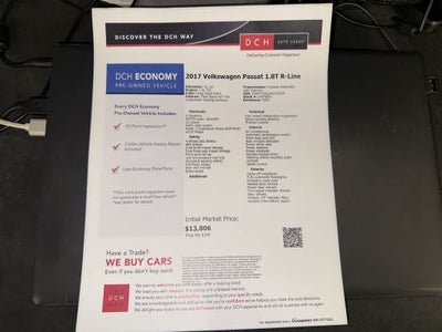 2017 Volkswagen Passat R-Line w/Comfort Pkg