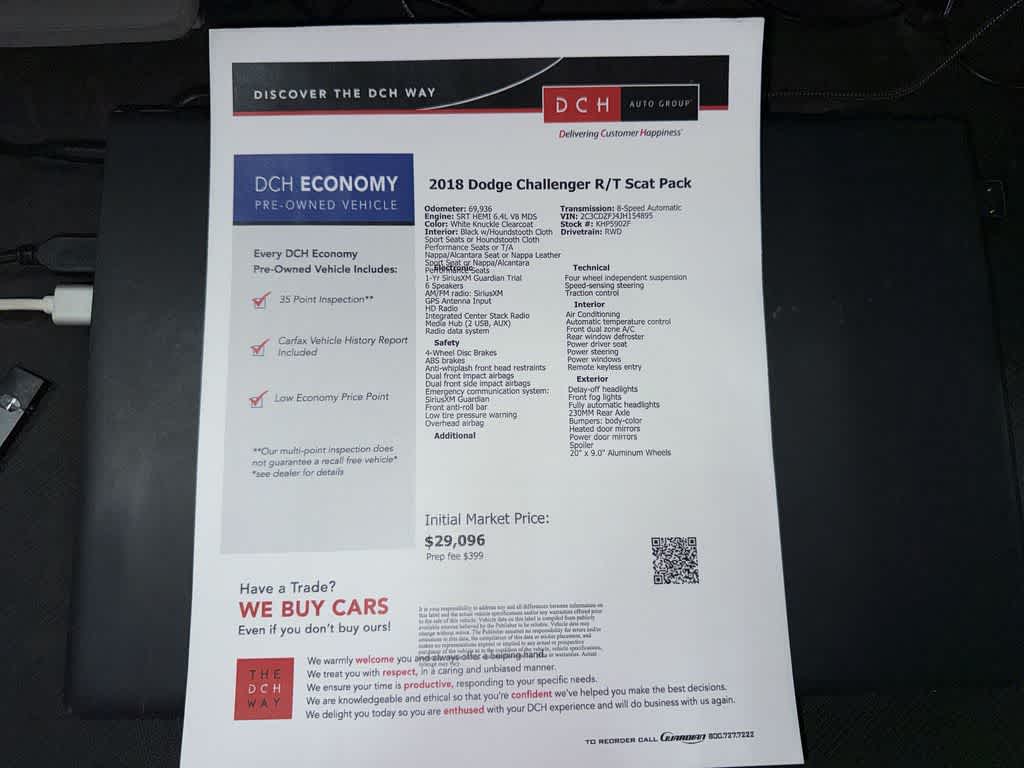 2018 Dodge Challenger R/T Scat Pack