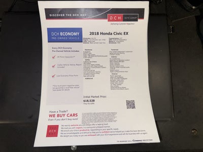 2018 Honda Civic Sedan EX