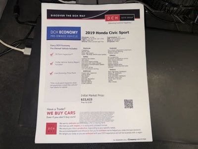 2019 Honda Civic Sedan Sport