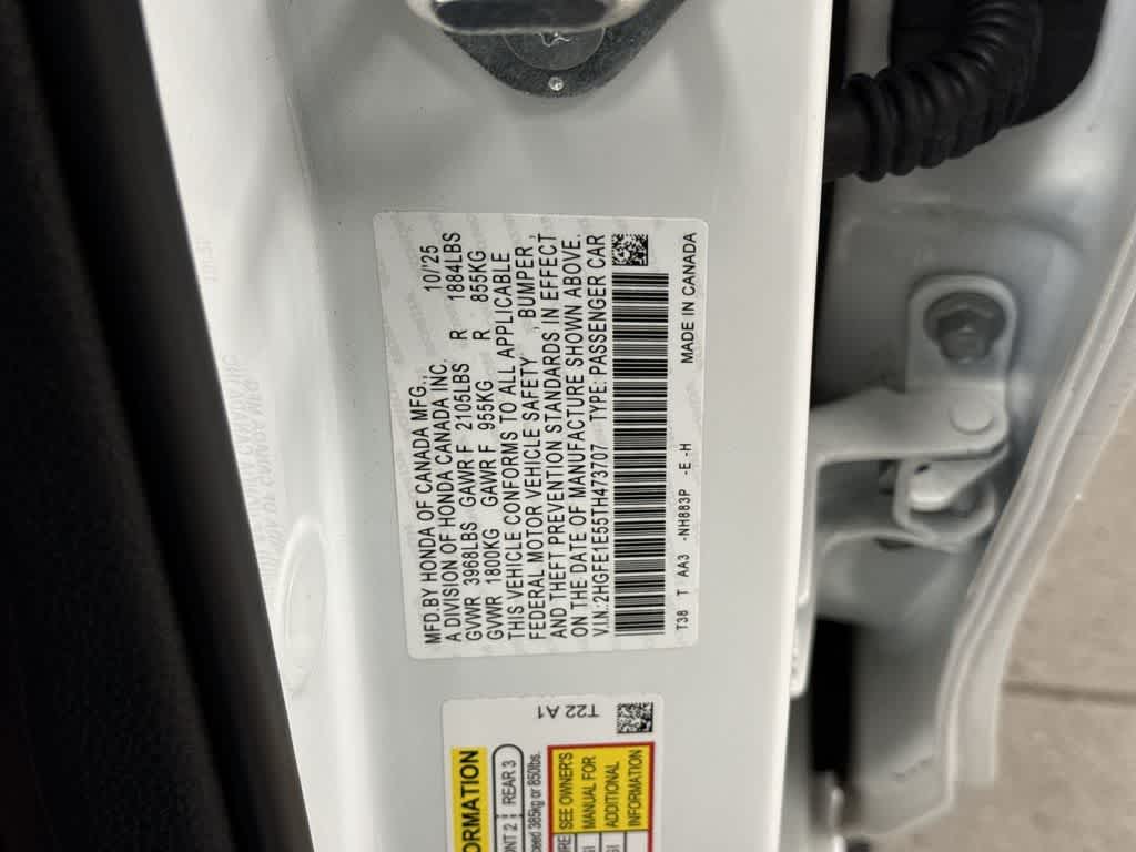 2026 Honda Civic Si Manual