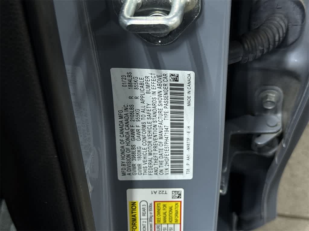 2023 Honda Civic Si Manual