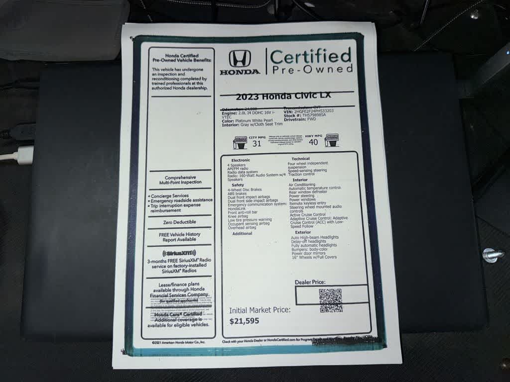 2023 Honda Civic LX