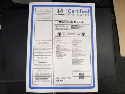 2023 Honda Civic LX