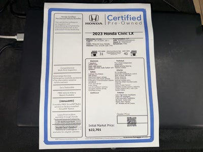2023 Honda Civic LX