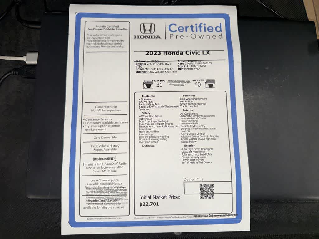 2023 Honda Civic LX