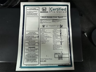 2024 Honda Civic Sport
