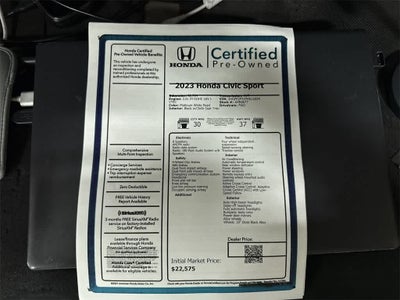 2023 Honda Civic Sport