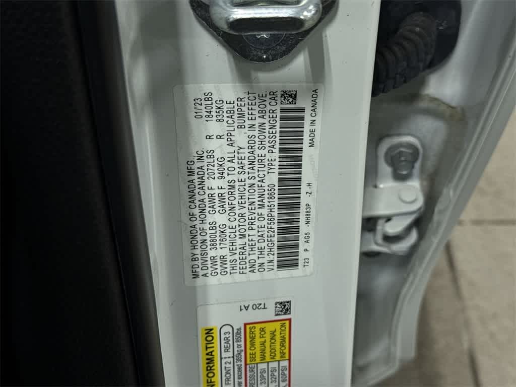 2023 Honda Civic Sport