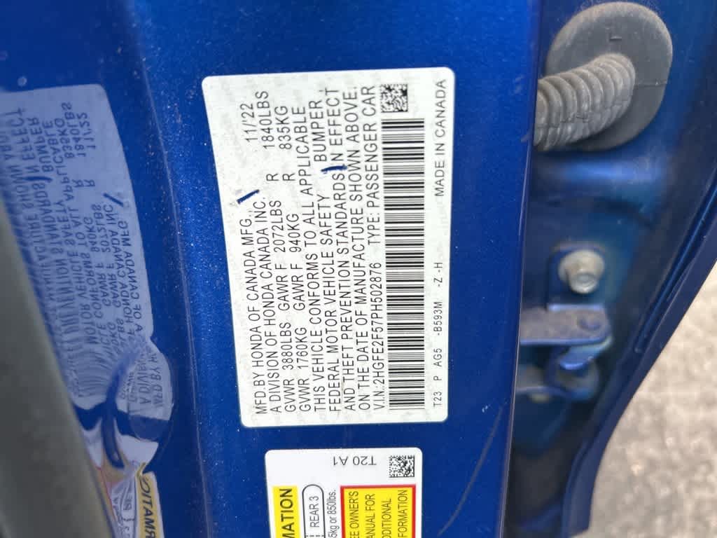 2023 Honda Civic Sport