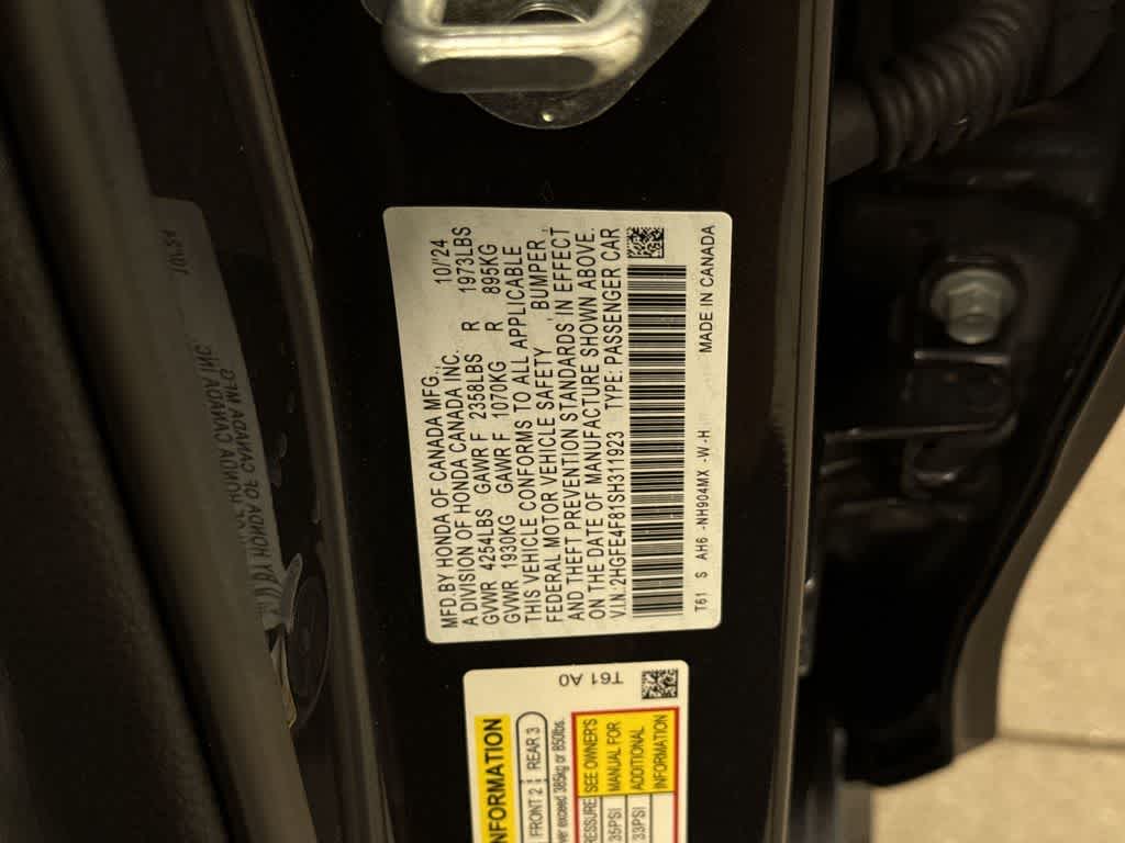 2025 Honda Civic Hybrid Sport